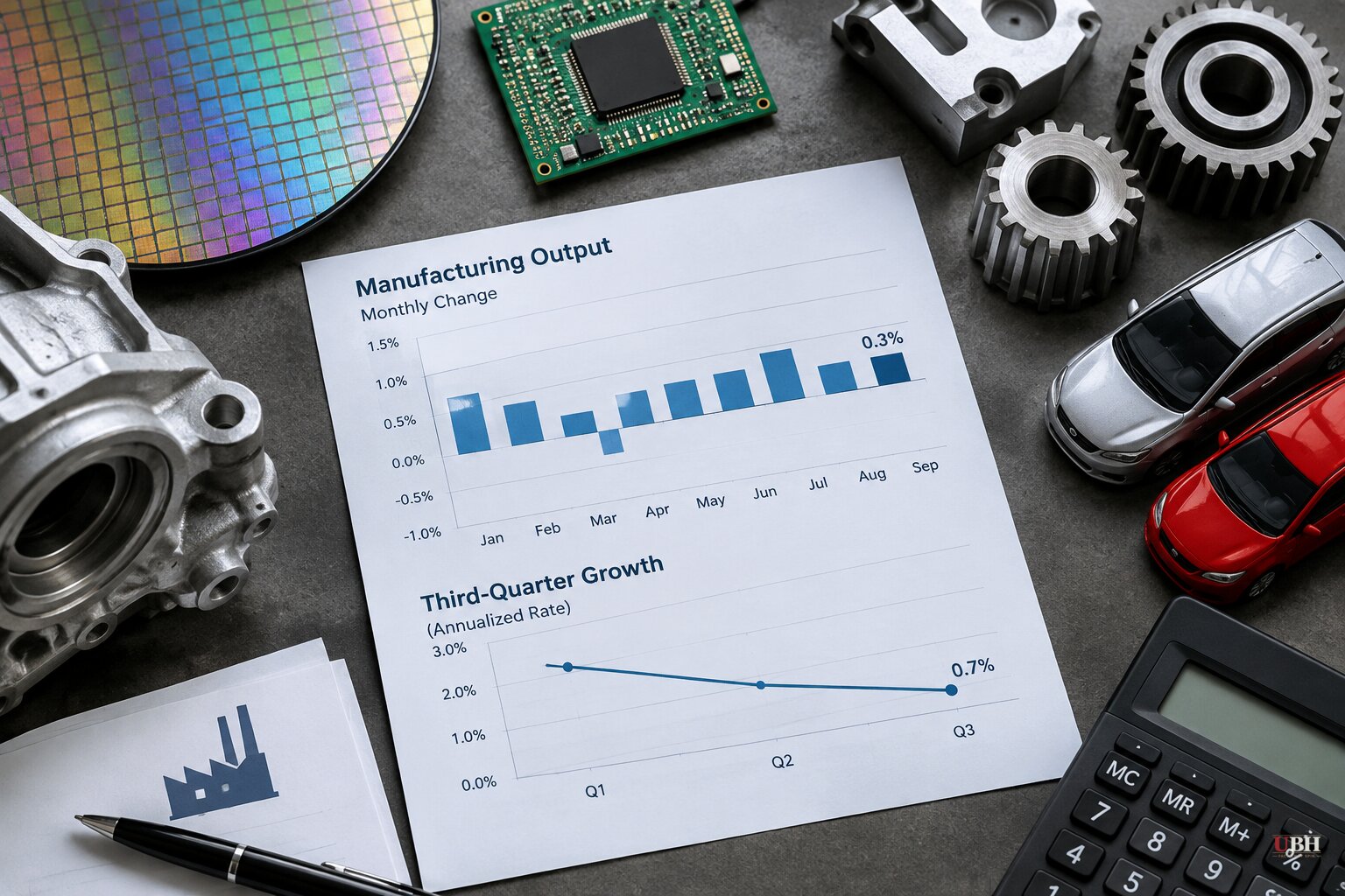 US Factory Output Rose 0.3% in September, but Third-Quarter Growth Slowed to a 0.7% Pace