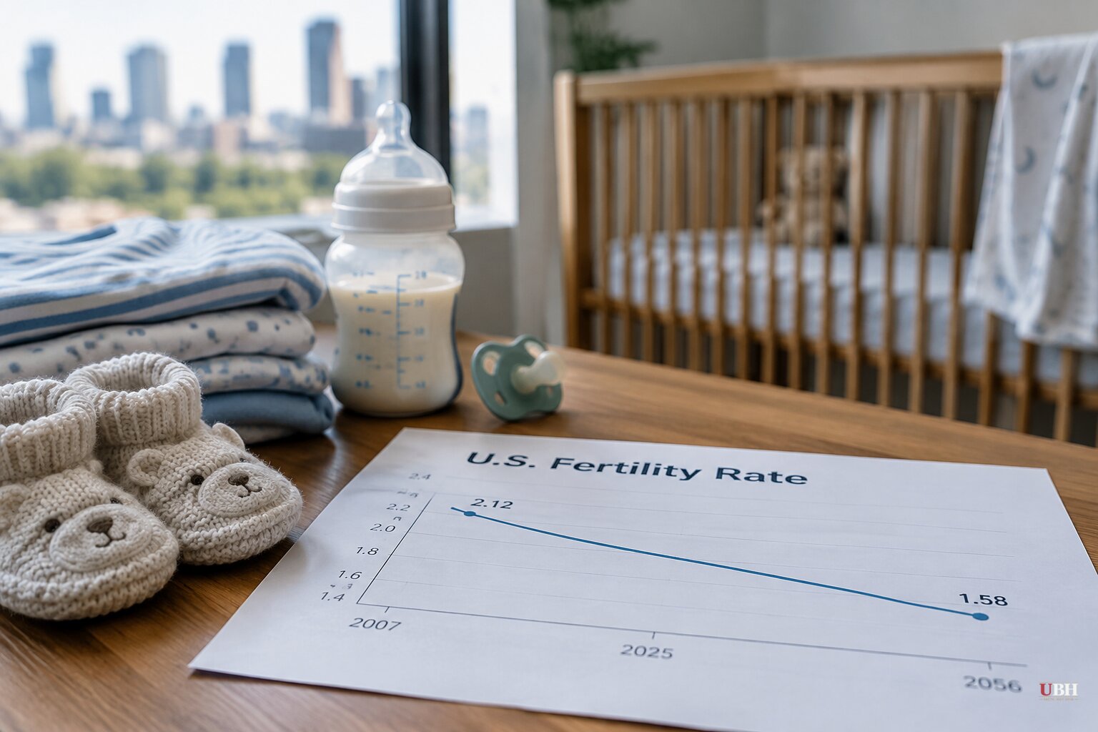 US Fertility Rate Down 25% Since 2007, CBO Projects Further Decline Through 2056
