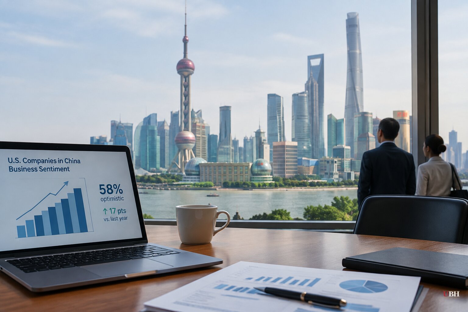 US Firms in China Report Best Sentiment Since 2021 as Trade Truce Nears Expiration Date