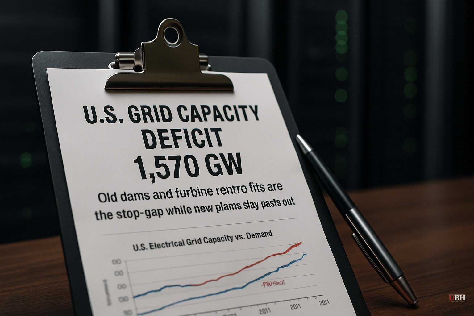 U.S. Grid Is 1,570 GW Short — Old Dams and Turbine Retrofits Are the Stop-Gap While New Plants Stay Years Out