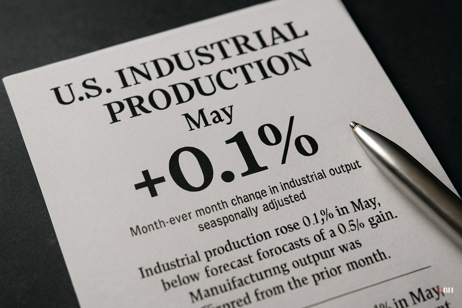 U.S. Industrial Production Rose Only 0.1% in May, Missing Forecasts. Rising Producer Prices May Be the Culprit.