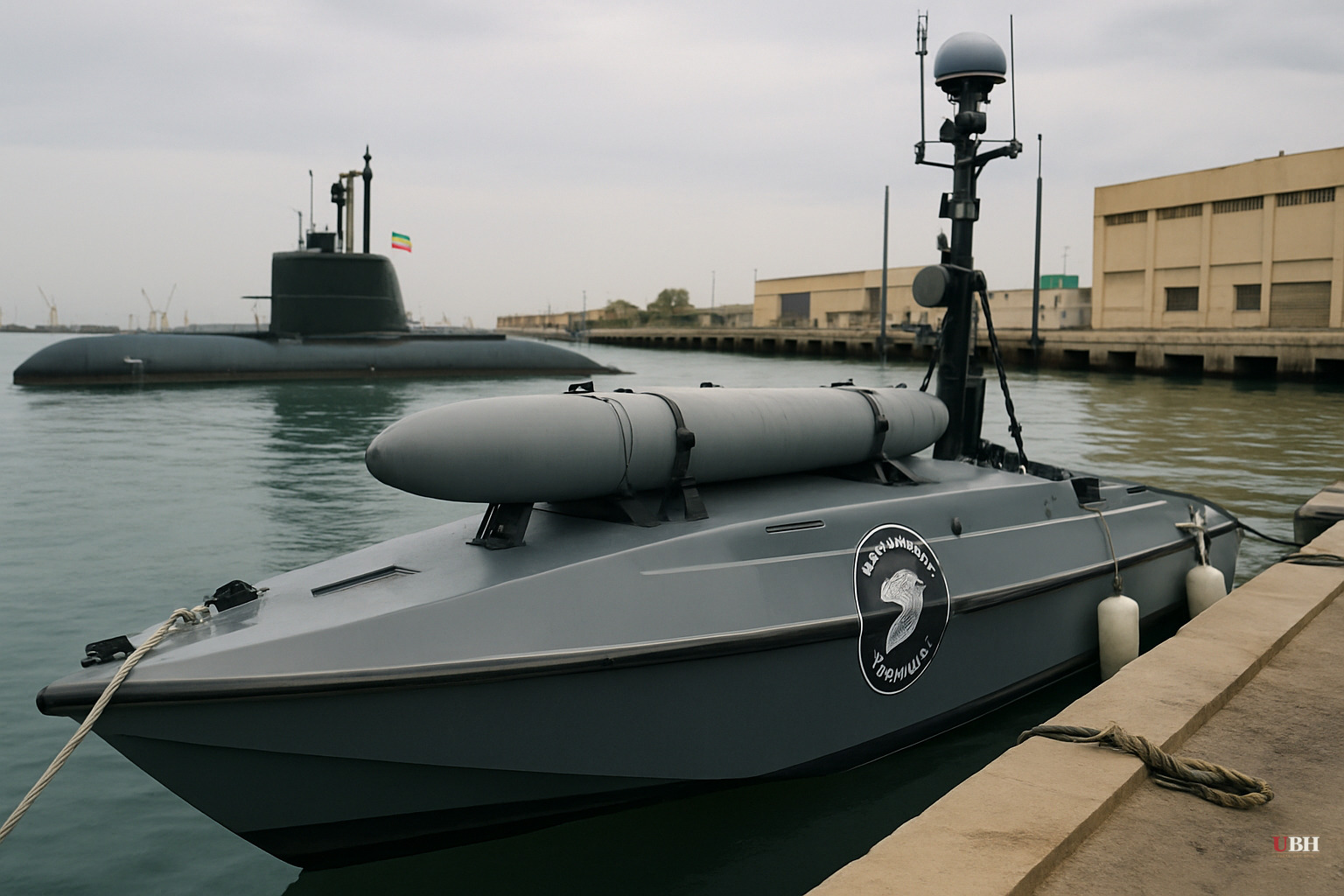 US Navy Used Exploding Drone Boats in Combat for the First Time, Hitting an Iranian Submarine at Bandar Abbas