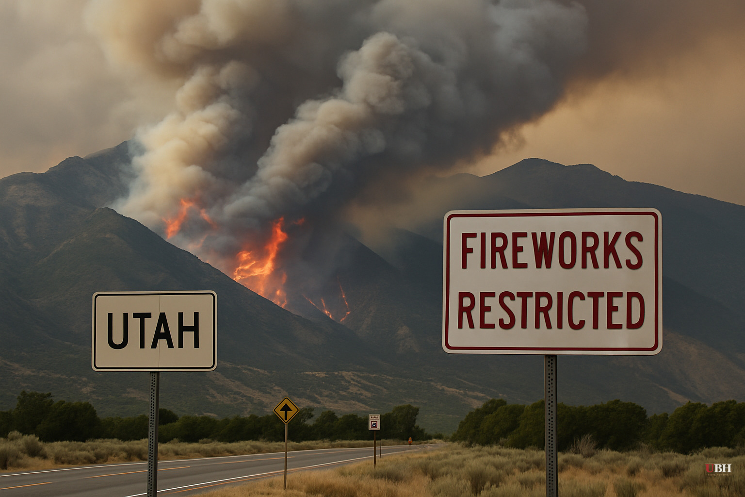 Utah Governor Restricts Fireworks as Largest U.S. Wildfire Surges Uncontained