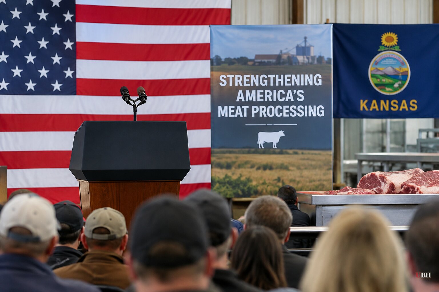 Vance Announces $57.4M in Tentative Meat Processing Grants at Kansas Rally, Pending Congressional Funding