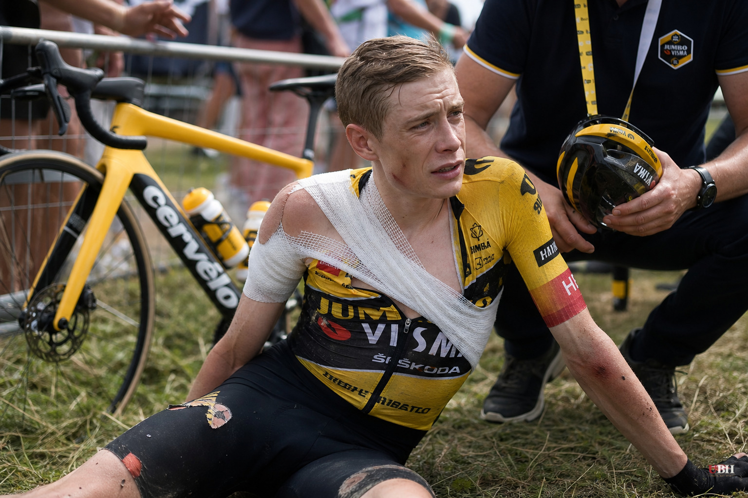 Vingegaard Woken at 2AM for Doping Test, Crashes Out of Tour de France With Broken Collarbone Hours Later