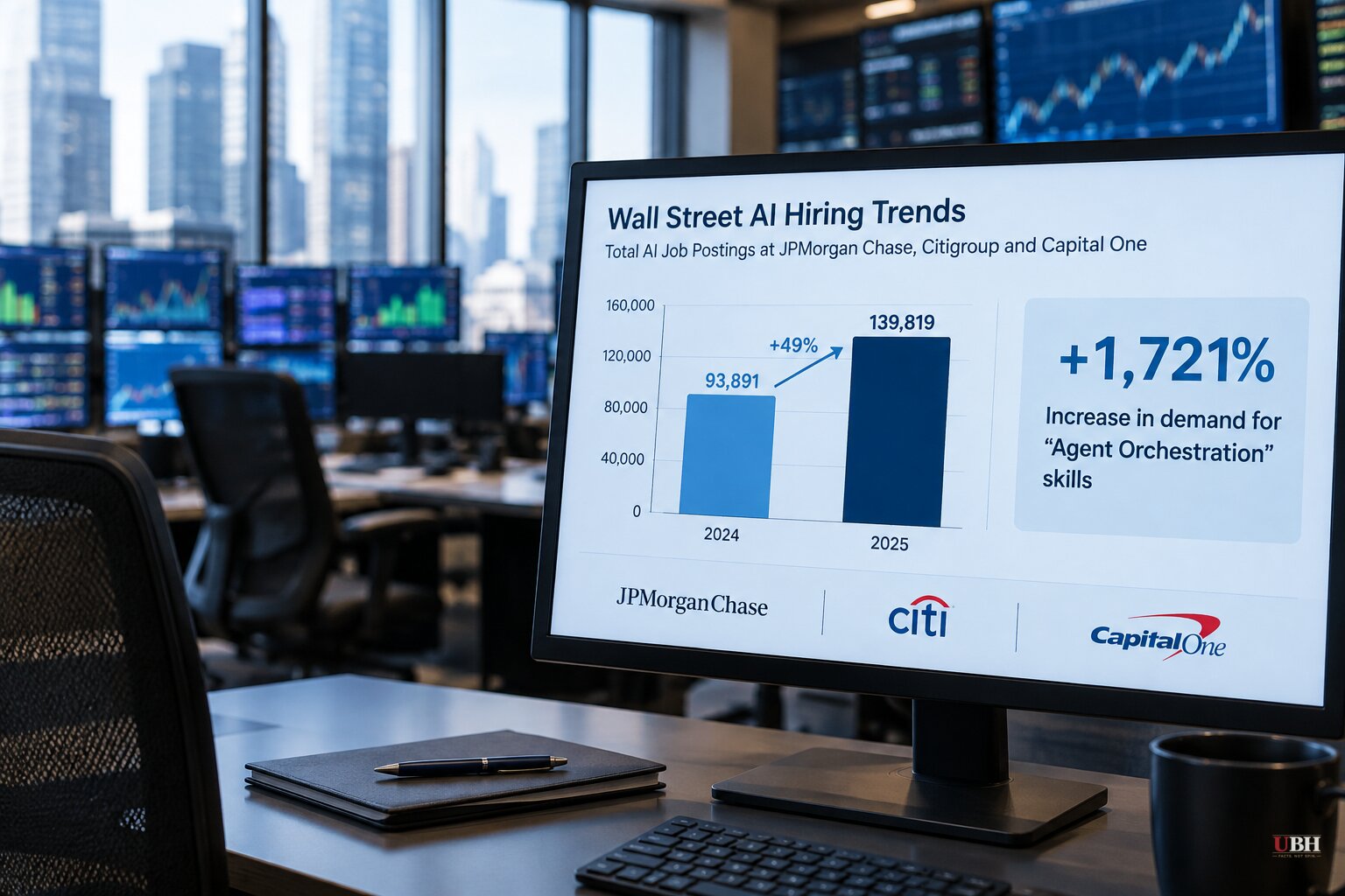 Wall Street AI Job Postings Rise 49% This Year as Demand for 'Agent Orchestration' Skills Jumps 1,721%