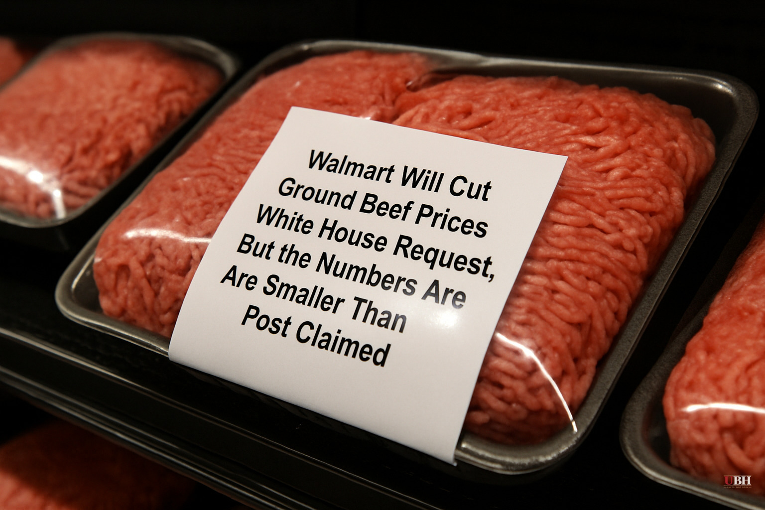 Walmart Will Cut Ground Beef Prices After White House Request, But the Numbers Are Smaller Than Trump's Post Claimed
