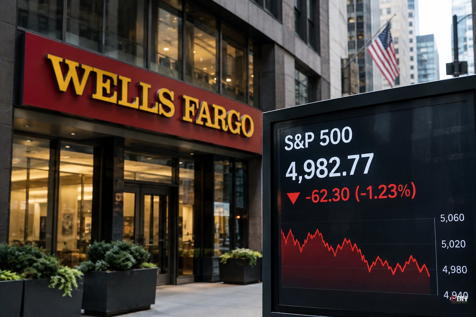 Wells Fargo Cuts S&P 500 Target to 7,700, Warns of Another 5%-10% Drop Before Getting There