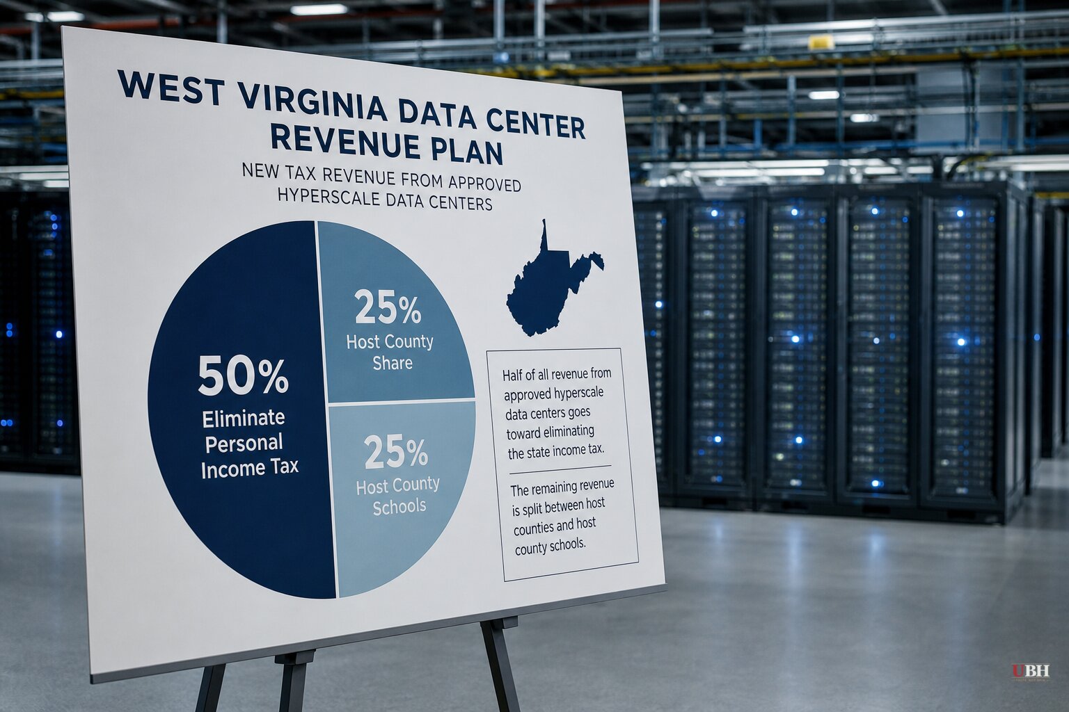 West Virginia Bets Data Center Tax Revenue Can Kill the State Income Tax