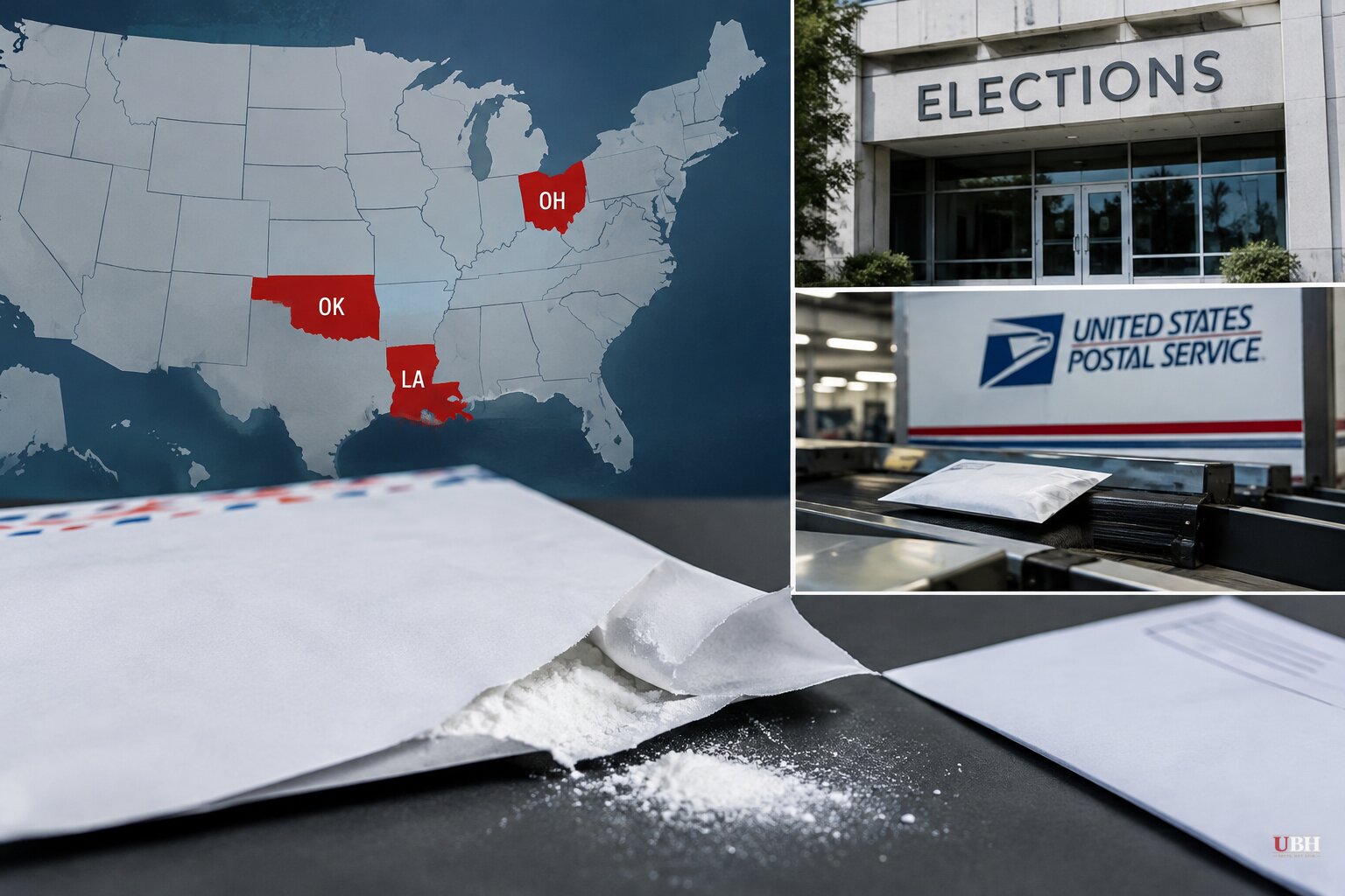 White Powder Letters Hit Election Offices in Louisiana and Oklahoma; Ohio Mailing Intercepted, FBI Investigating
