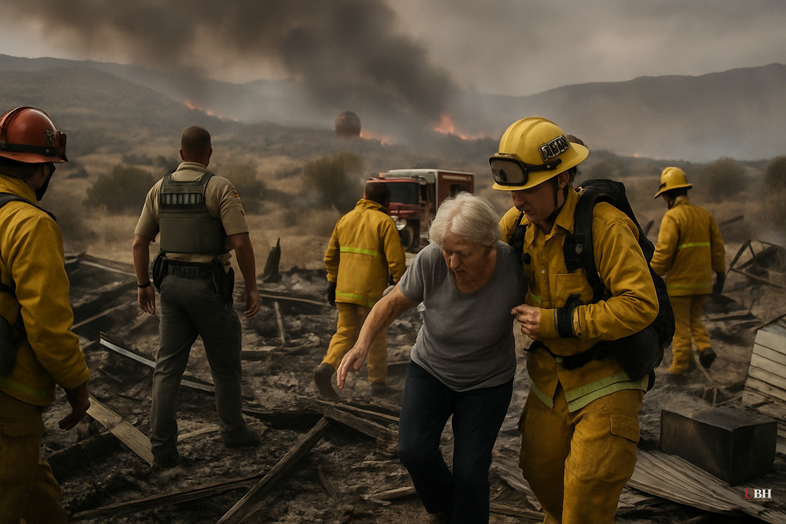 Wildfire Burns Near Llano in LA County High Desert, Evacuations Ordered