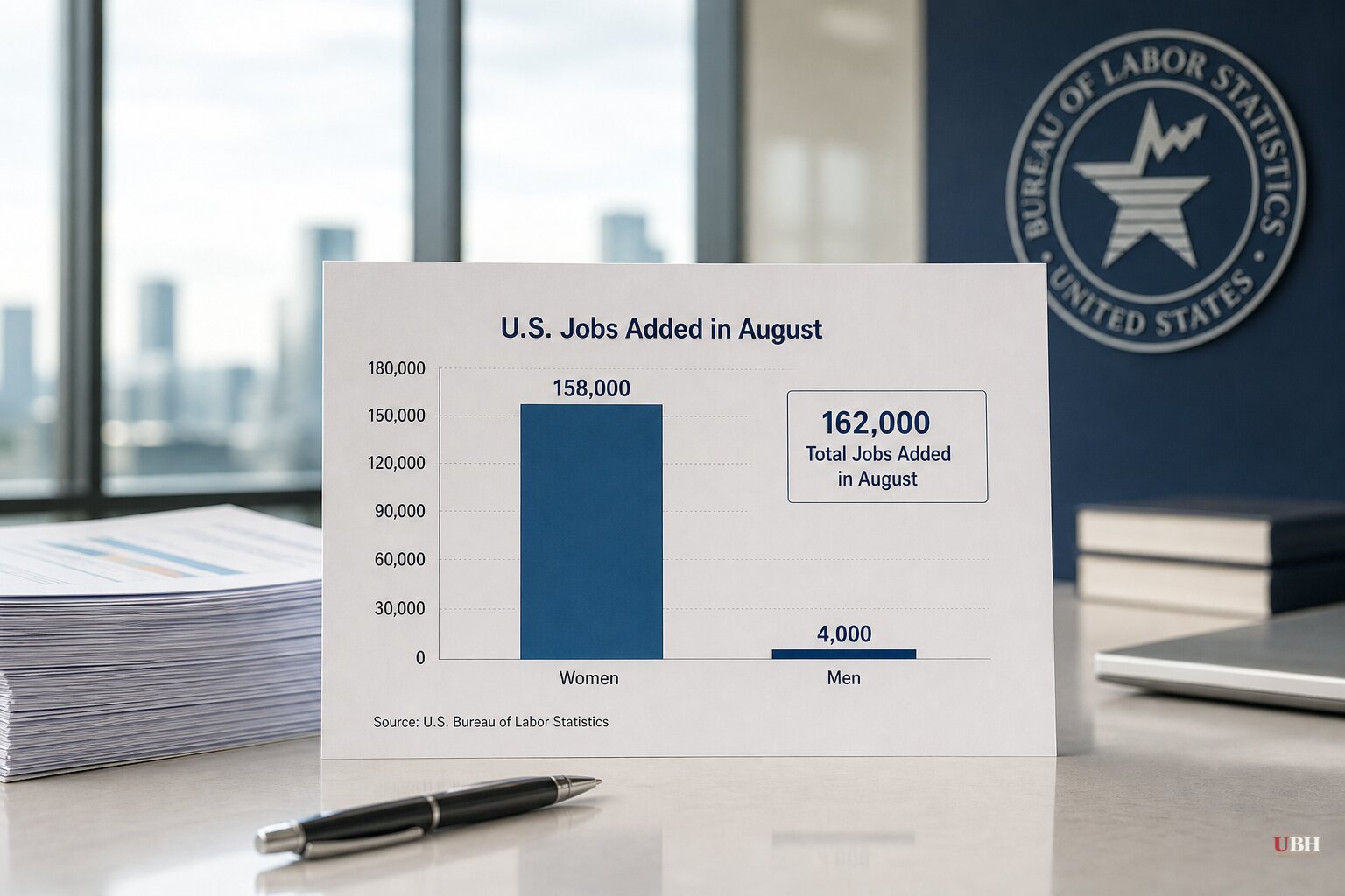 Women Took 158,000 of the 162,000 US Jobs Added in August, BLS Data Shows