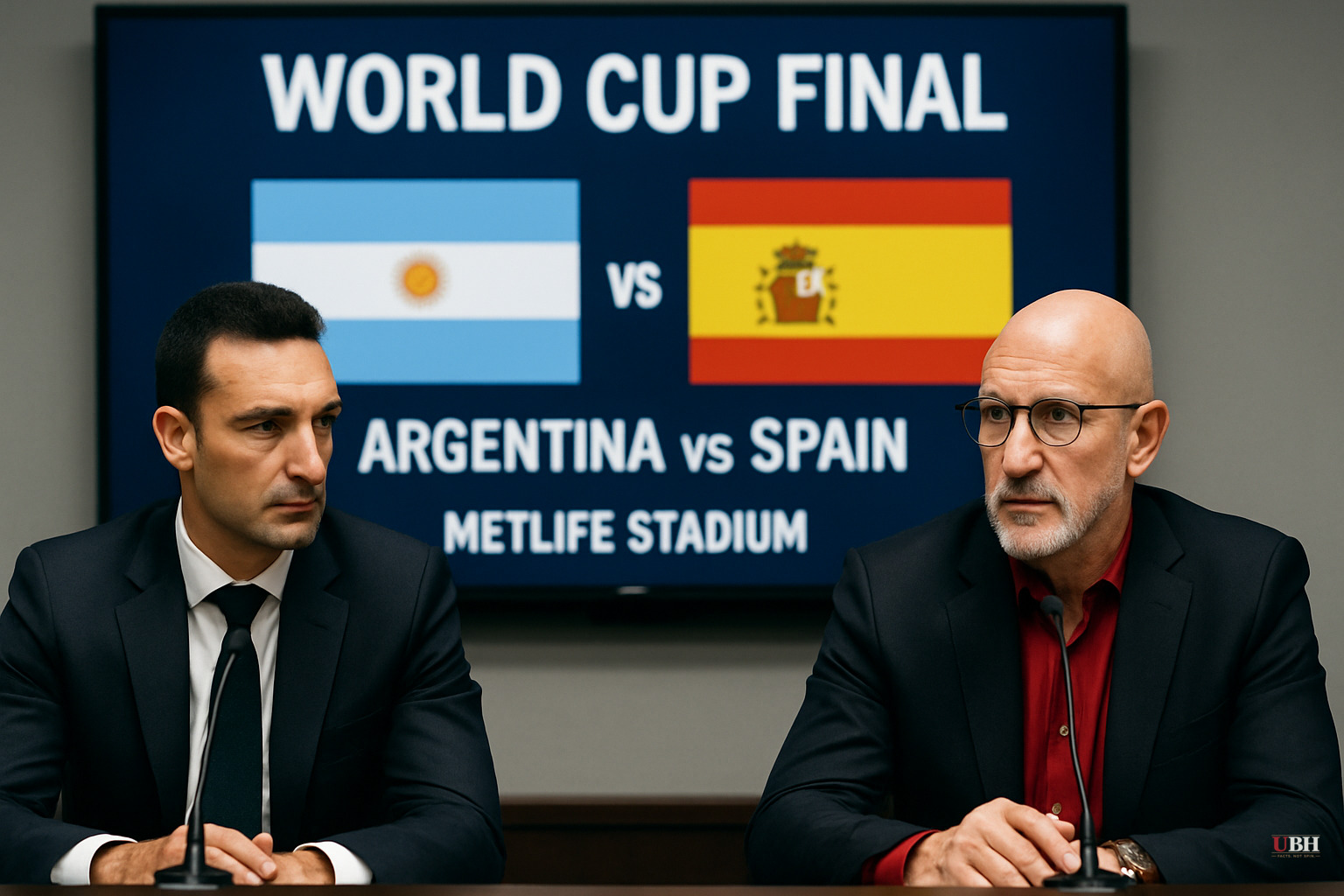 World Cup Final Set: Argentina's Scaloni Faces His Old Coaching Teacher De la Fuente Sunday at MetLife Stadium
