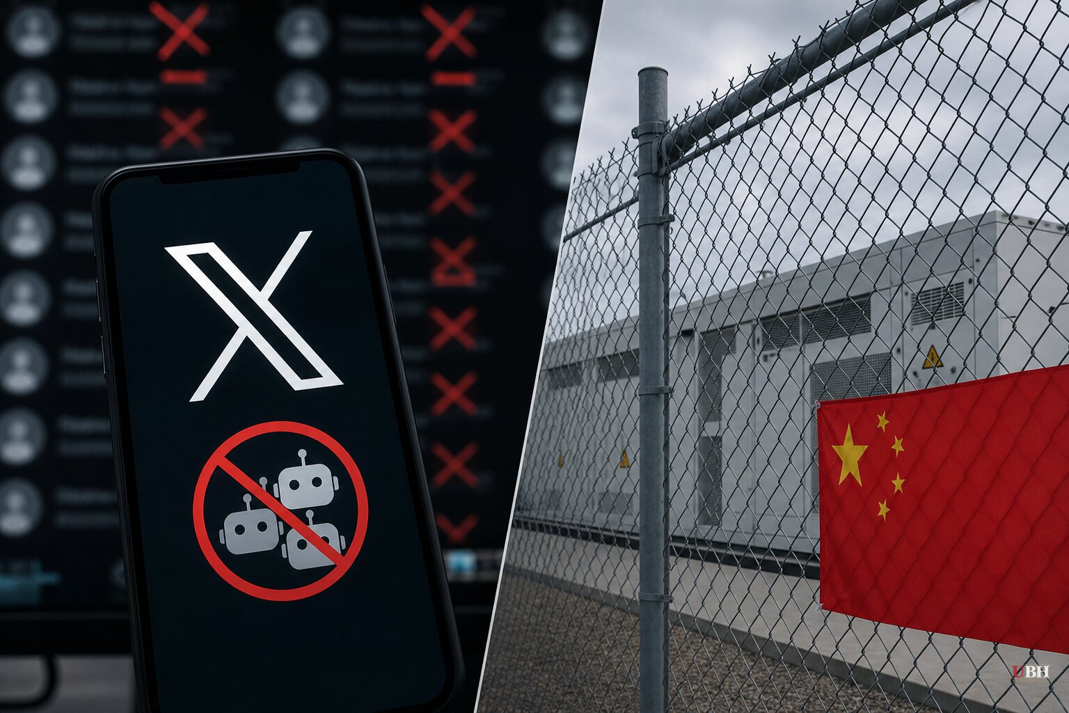 X Shuts Down Suspected Chinese Bot Farm as White House Moves to Block Chinese Grid Gear in AI Data Centers