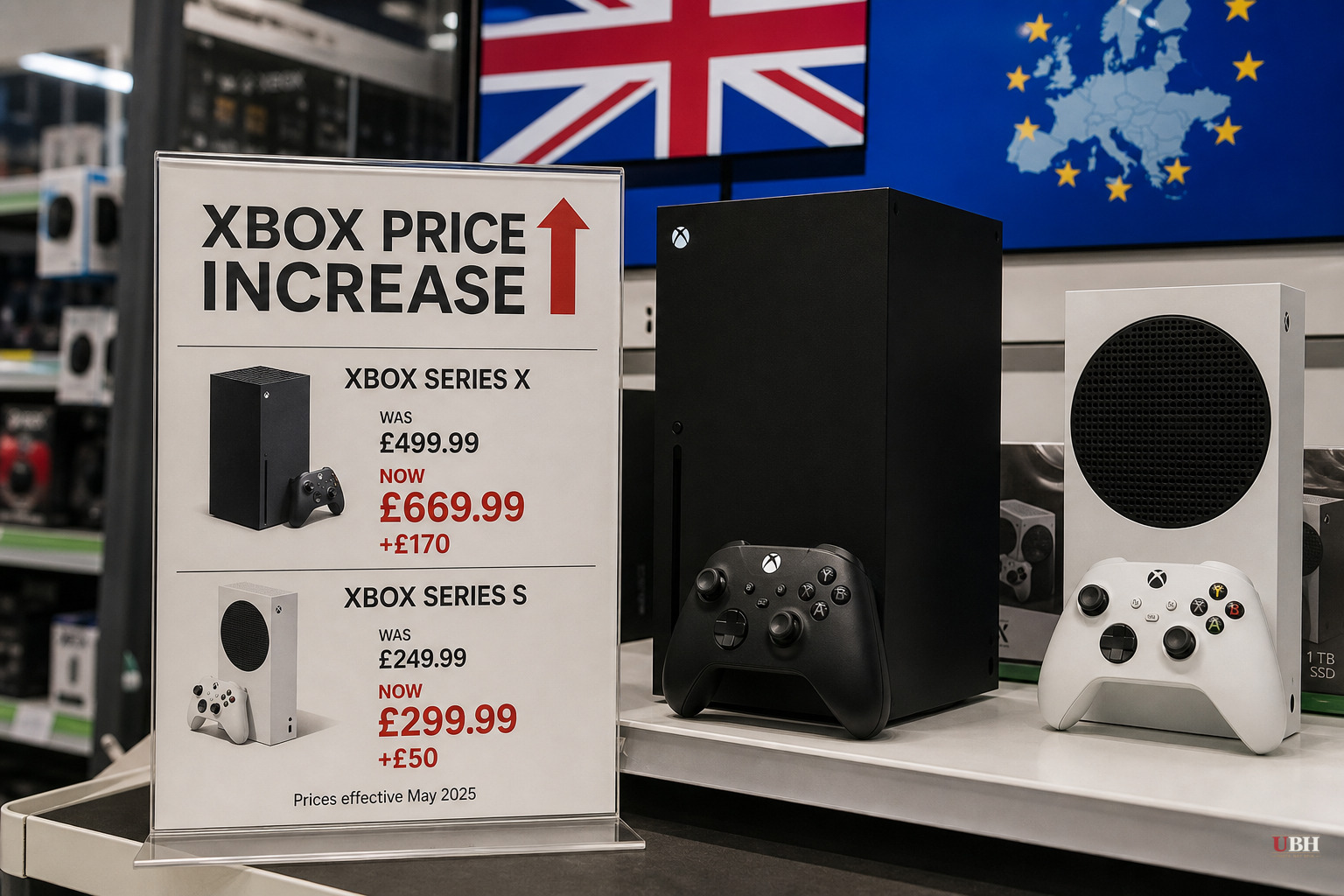 Xbox Series X and S Prices Jump Up to £170/€200 in UK and Europe