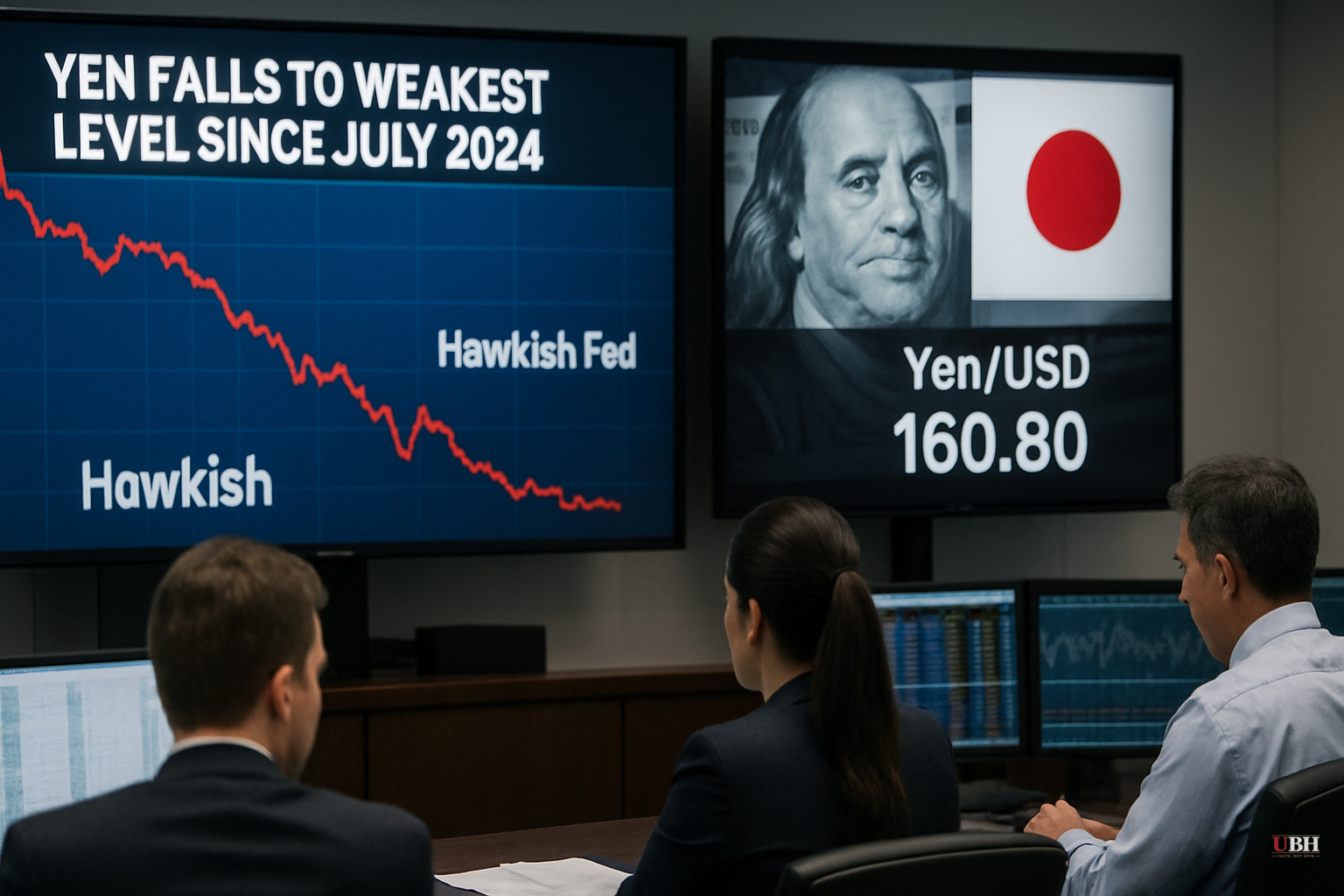 Yen Falls to Weakest Level Since July 2024, Raising Intervention Odds After Fed's Hawkish Turn