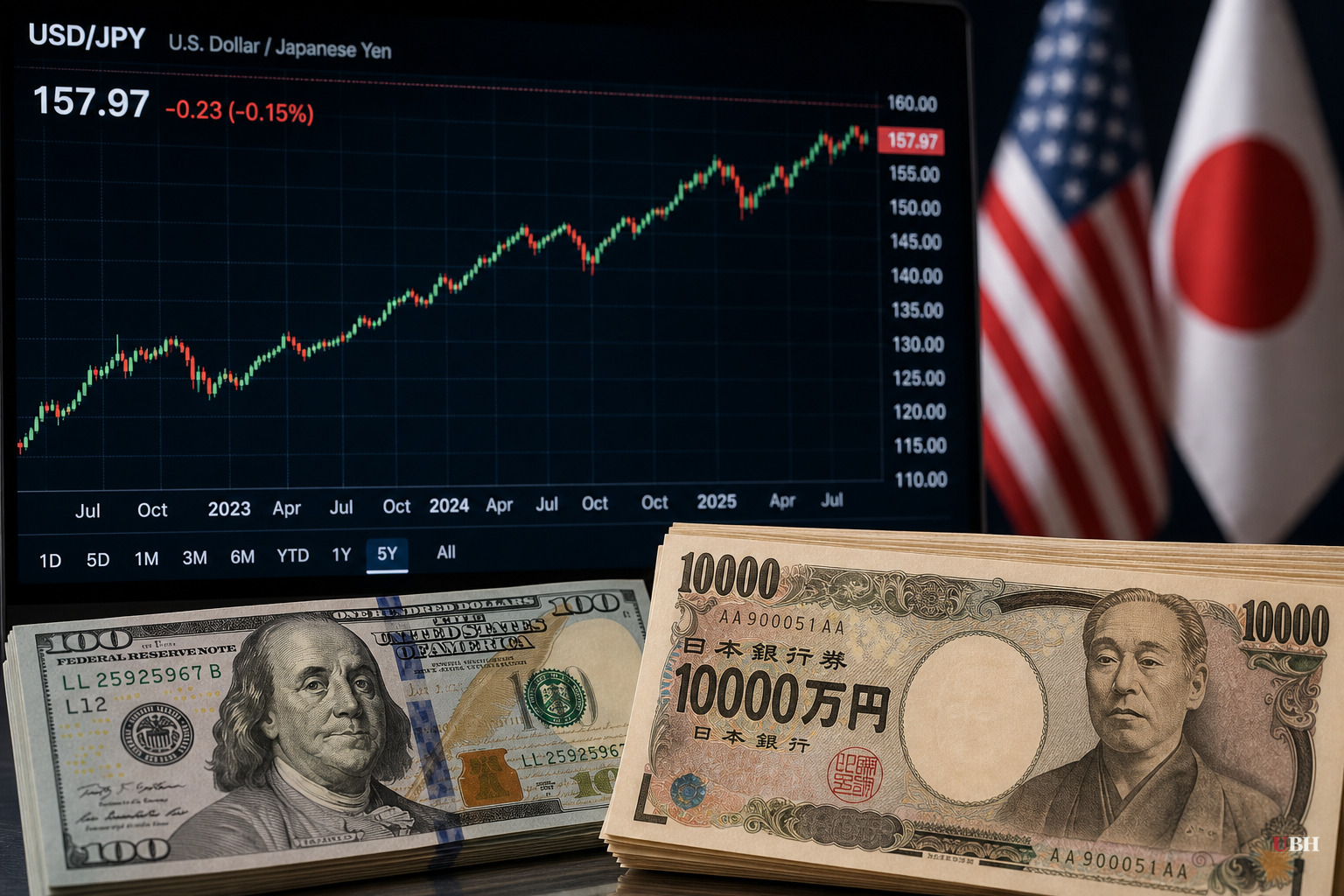 Yen Sits Near 40-Year Low as Oil Surge From Iran Tensions Pushes Dollar Higher, Deutsche Bank Flags Fiscal Warning Signal