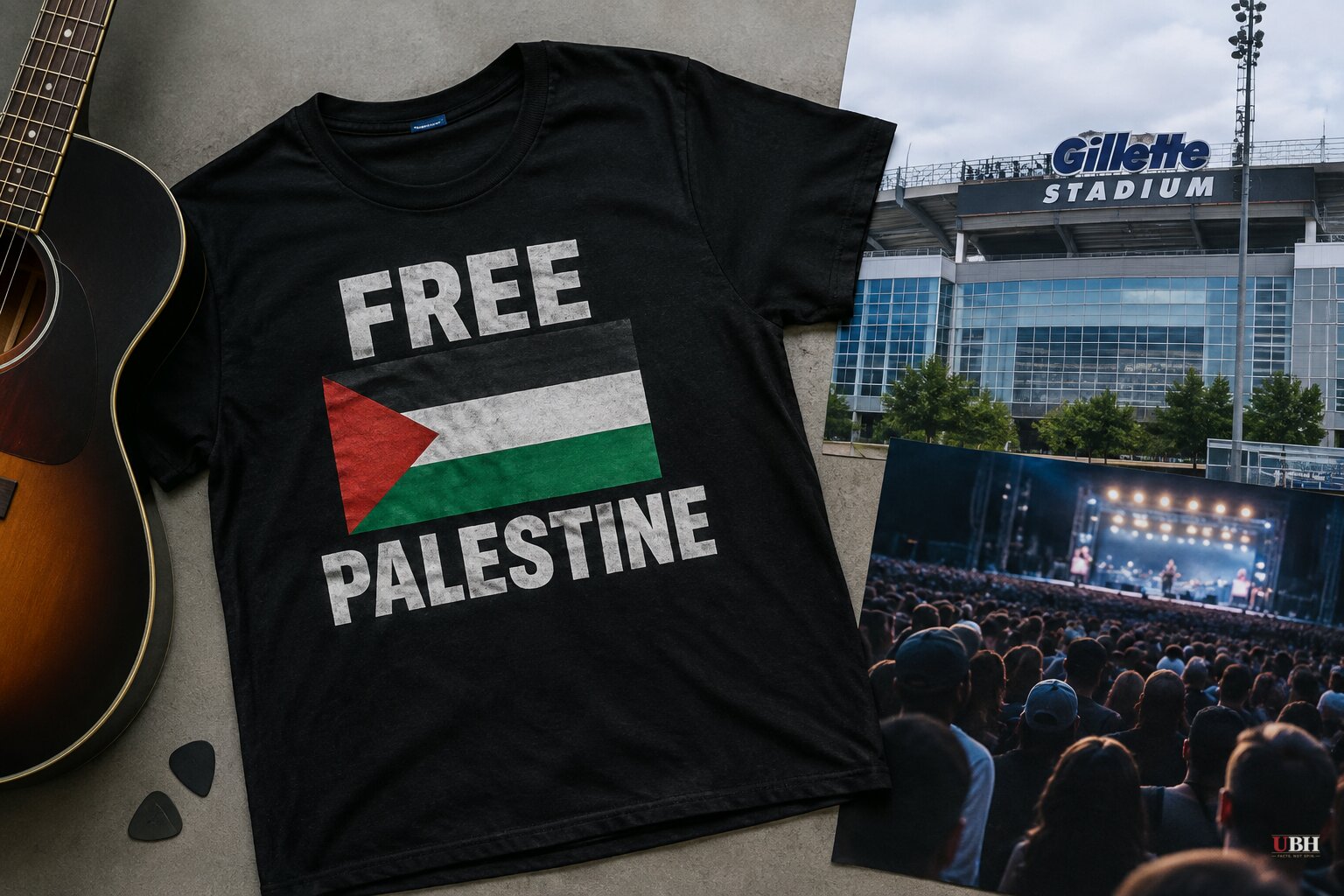 Zach Bryan Wears 'Free Palestine' Shirt at Robert Kraft's Gillette Stadium, Weeks After Kraft Barred Macklemore