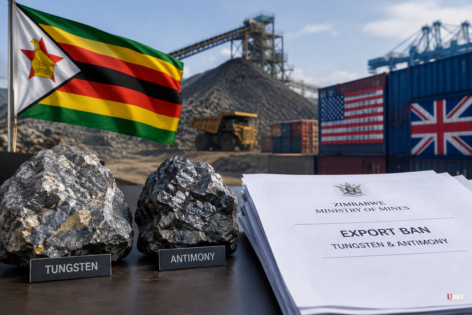 Zimbabwe Confirms Tungsten and Antimony Export Ban as US Scrap Restrictions Take Hold, Prices Up 310% This Year